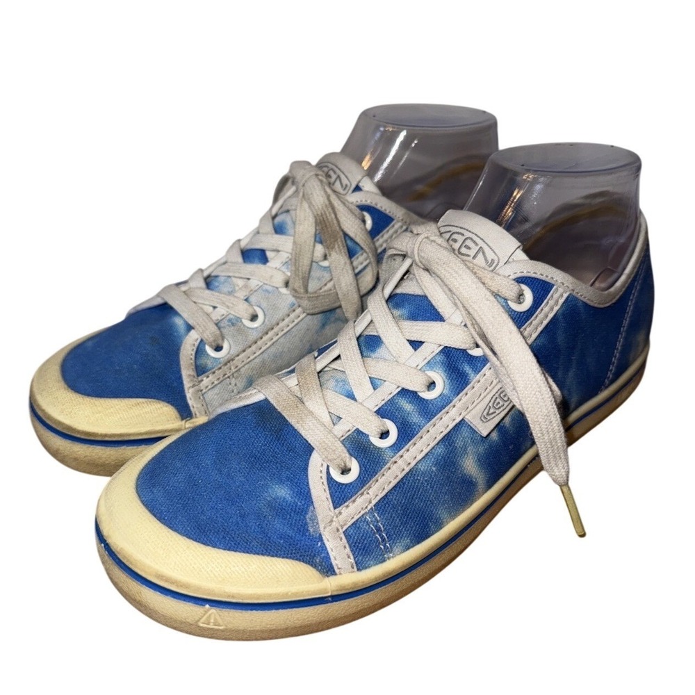 Keen Maderas Womens 8.5 Blue Tie Dye Canvas Low Top Lace Up Sneakers Shoes